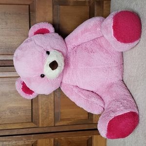 Large Pink Stuffed Plush Teddy Bear